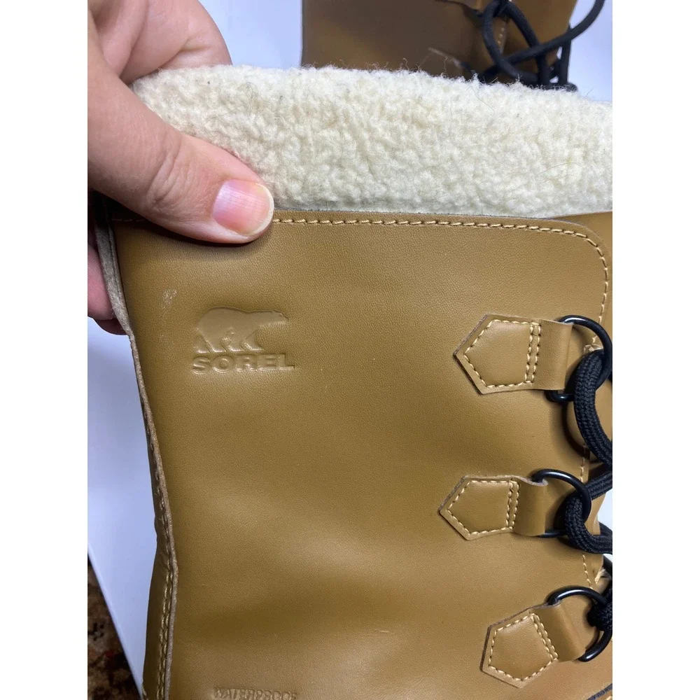 Sorel 1964 Pac 2 Snow Boots Womens 6 Brown Excellent Waterproof Faux Fur Lining
